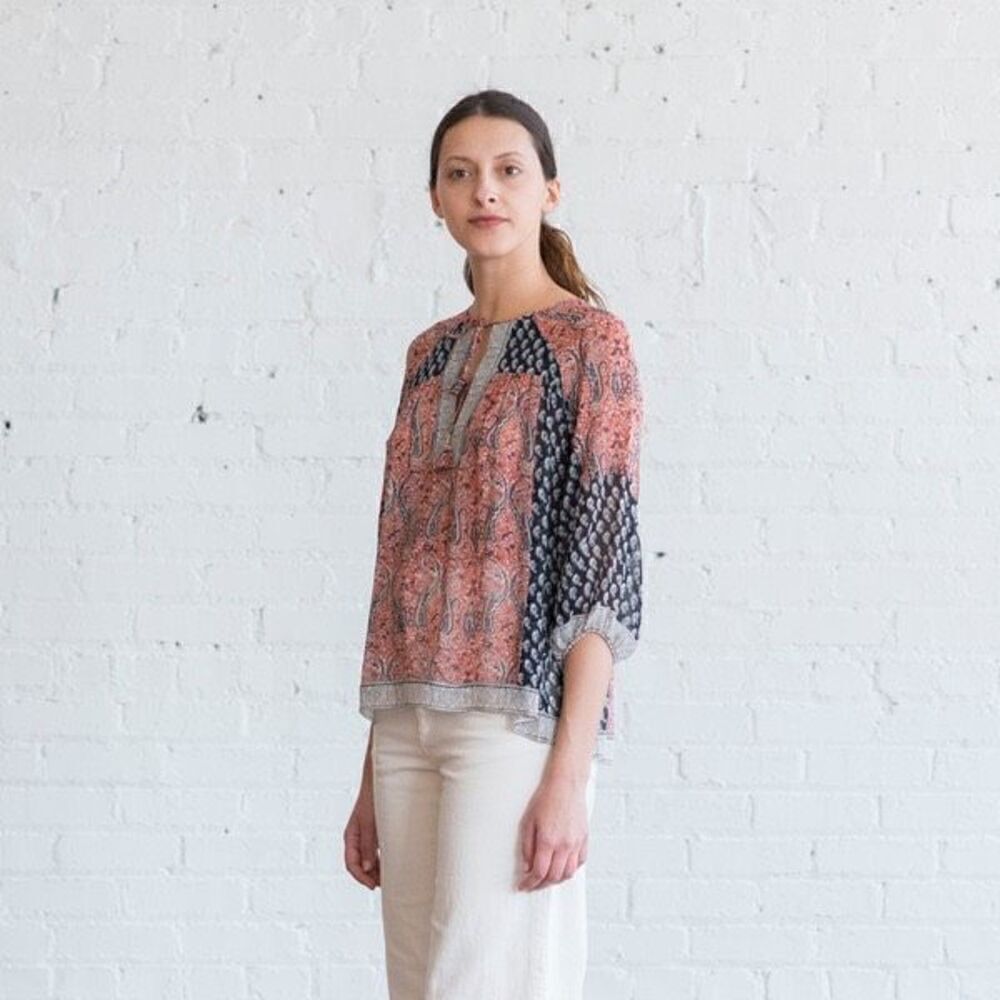 Ulla Johnson 100% Silk Georgette Aix Peasant